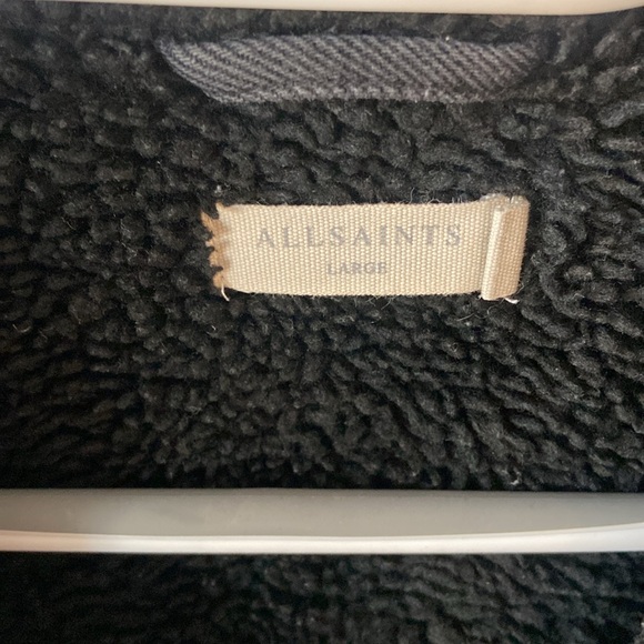 All Saints - Men’s Sherpa Denim Jacket - Large - Picture 2 of 3